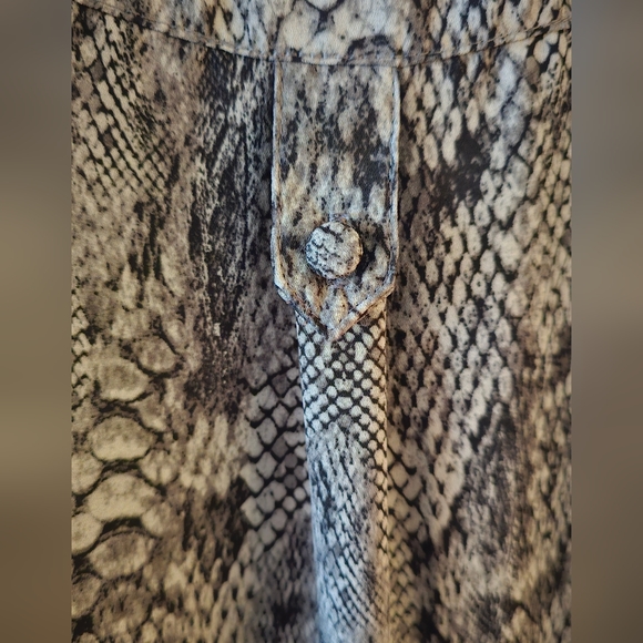 Torrid Snake Skin Pattern Button Down - Picture 3 of 5